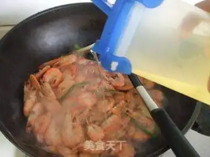 Make White burning shrimp step 2