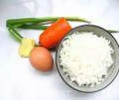 Make Carrot egg fried rice step 0