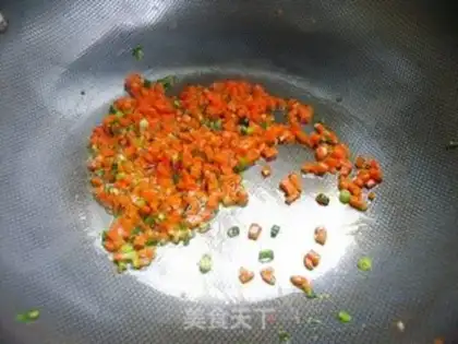 Make Carrot egg fried rice step 5