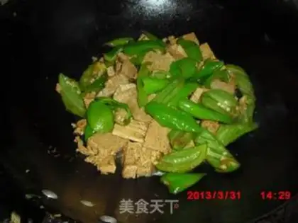 Make Chili fried tofu step 5