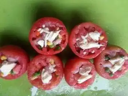 Make Seafood tomatoes step 2