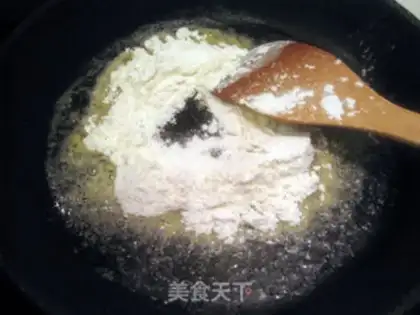 Make Crab white sauce Coke step 1