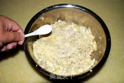 Make Fried pork tofu pills step 8
