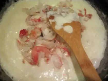 Make Crab white sauce Coke step 3