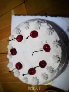 Make Cherry cream cake step 5