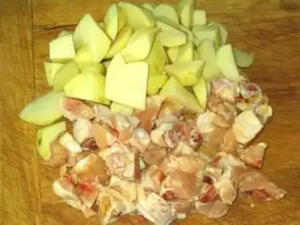 Make Xinjiang chicken step 1