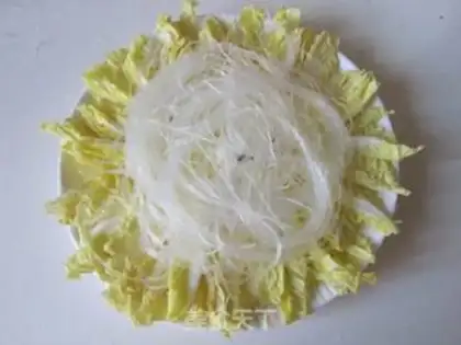 Make Garlic fans steaming doll food step 3