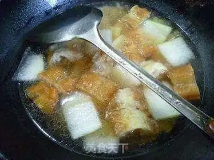 Make The oil-coated melon soup step 10