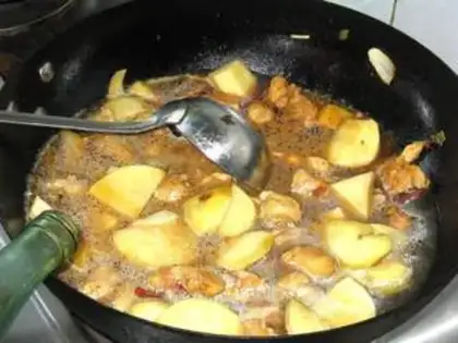 Make Xinjiang chicken step 8