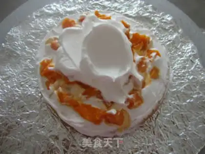 Make Bear cream cake step 4