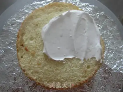 Make Bear cream cake step 6