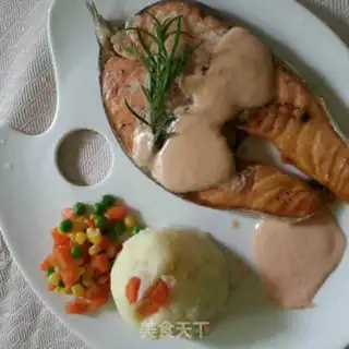 Make Roasted salmon with mashed potatoes step 2