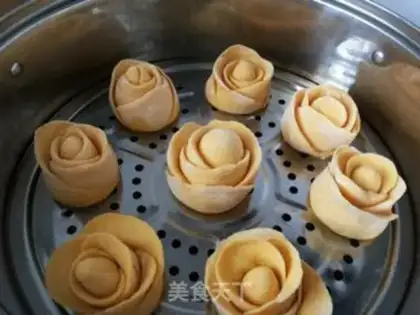 Make Yellow rose bun step 10