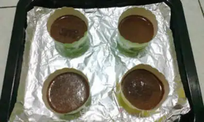 Make Chocolate lava cake step 5