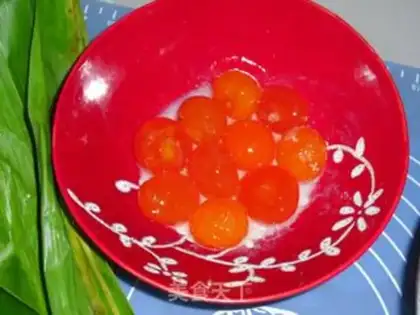 Make Curry-like egg yolk step 2