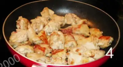Make Three chicken wings on the table step 3