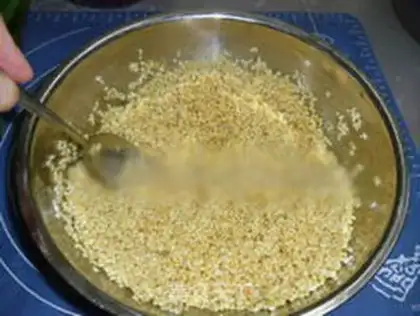 Make Curry-like egg yolk step 3