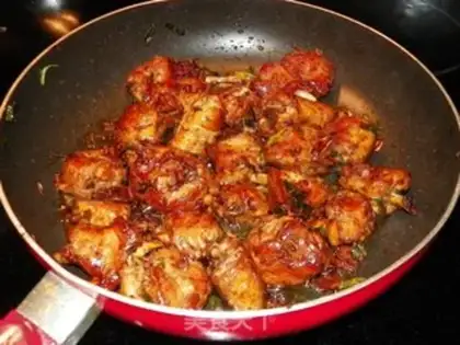 Make Three chicken wings on the table step 6