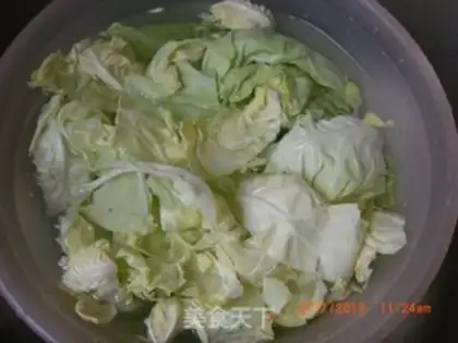 Make Clear the cabbage step 2
