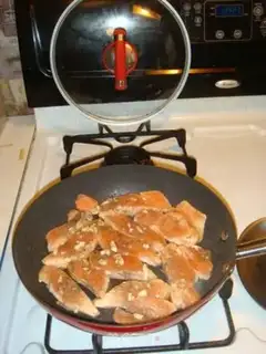 Make Garlic salmon step 3