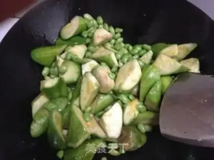 Make Green bean silkmelon step 2