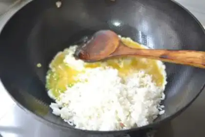 Make Egg fried rice step 8