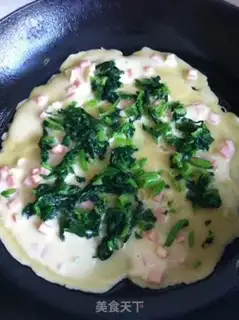 Make Spinach ham rolls step 9