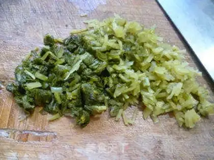 Make The pickles with the spinal loaf step 3