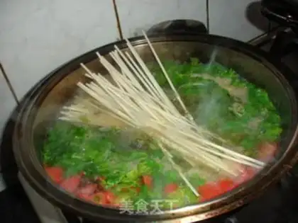 Make Five-colour beef noodles step 7