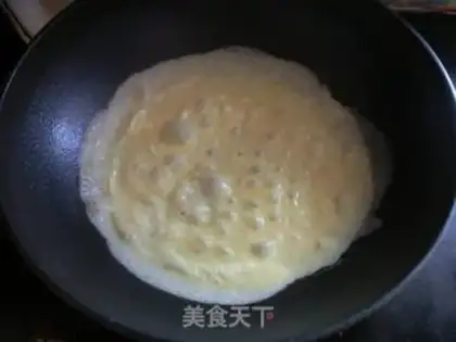 Make A cucumber egg mix fan step 6