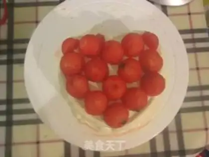 Make Rainbow watermelon cake step 7