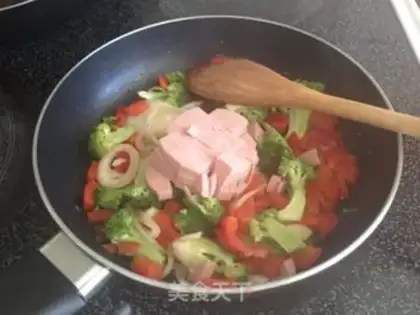 Make Italian egg baking pie step 3