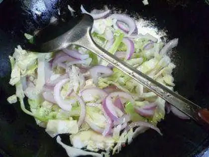 Make Onions and cabbage step 7