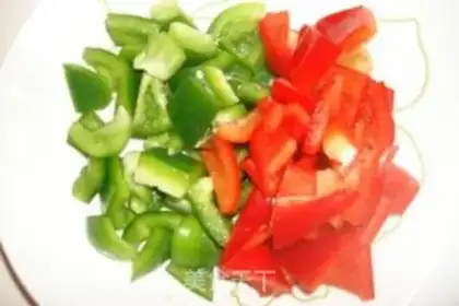 Make French vegetable chicken string step 2