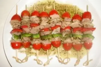 Make French vegetable chicken string step 7