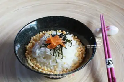 Make Flying fish seed tea and rice step 7