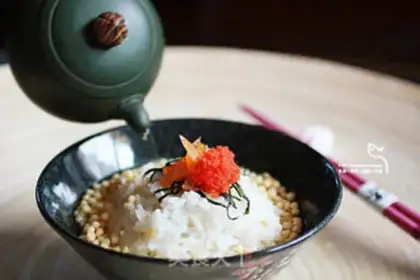 Make Flying fish seed tea and rice step 8