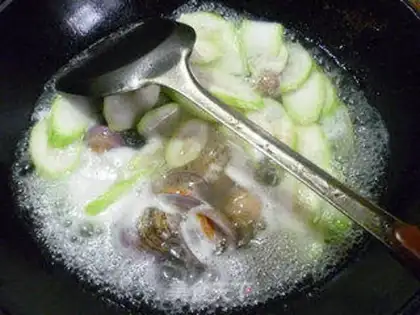 Make ♪ Night with round toad soup ♪ step 6