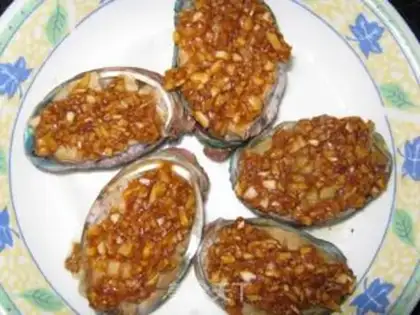 Make Garlic abalone step 8