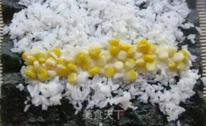 Make Corn sushi step 5