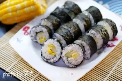 Make Corn sushi step 8