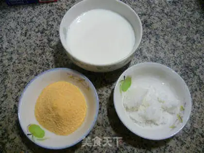 Make Peaches ice cream step 1