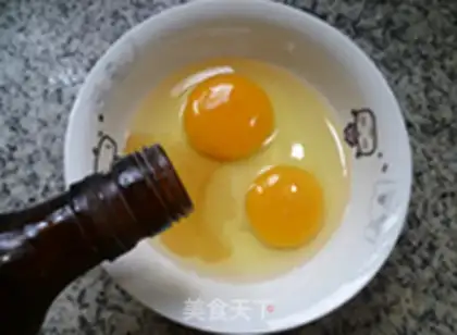 Make Soybeans, fried eggs step 2