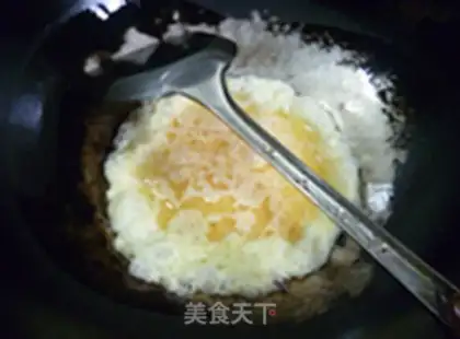 Make Soybeans, fried eggs step 7