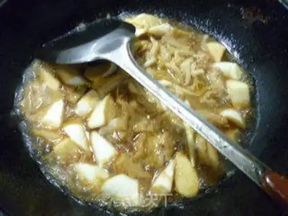 Make The yellow cabbage is white roasted step 18