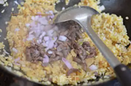 Make Beef fried rice step 7
