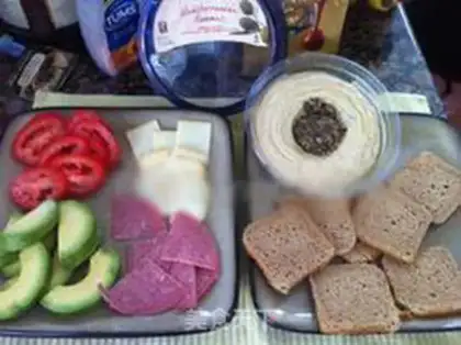 Make American sandwich, cold plate step 1