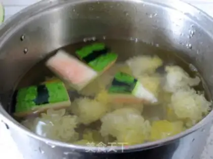 Make Ice cream, silver melon step 6