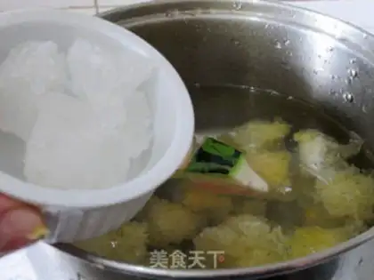 Make Ice cream, silver melon step 7