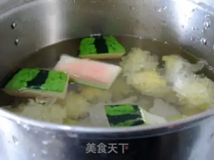 Make Ice cream, silver melon step 8